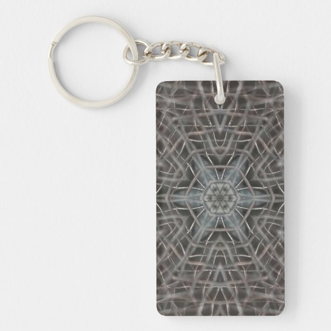 Metallic Metal Mesh Key Ring (Front)