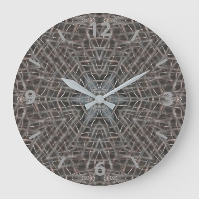 Metallic Metal Mesh Large Clock (Front)