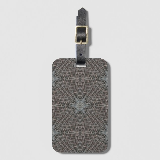 Metallic Metal Mesh Luggage Tag (Front Vertical)
