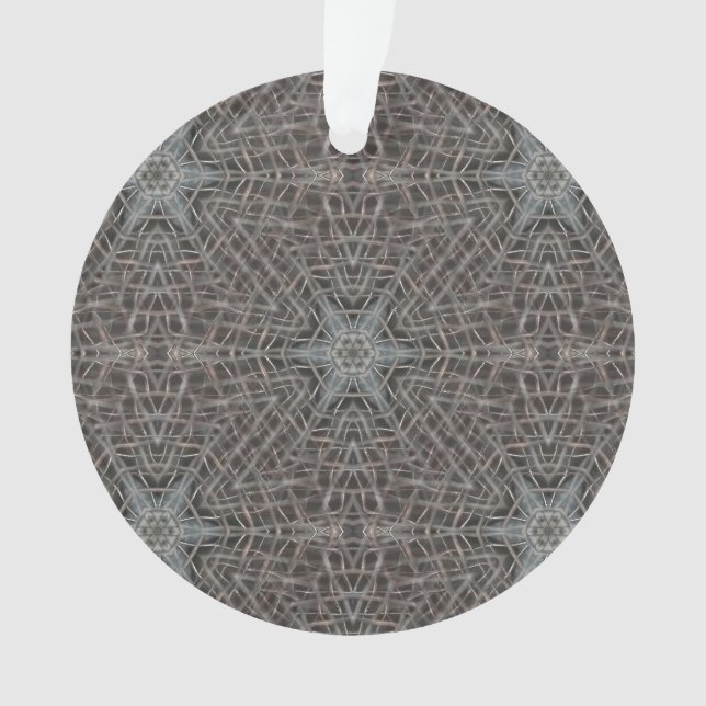 Metallic Metal Mesh Ornament (Front)