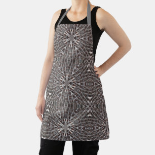 Metallic Metal Mesh Silver Apron
