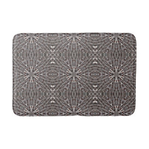Metallic Metal Mesh Silver Bath Mat