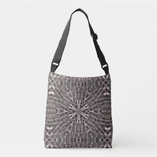 Metallic Metal Mesh Silver Crossbody Bag