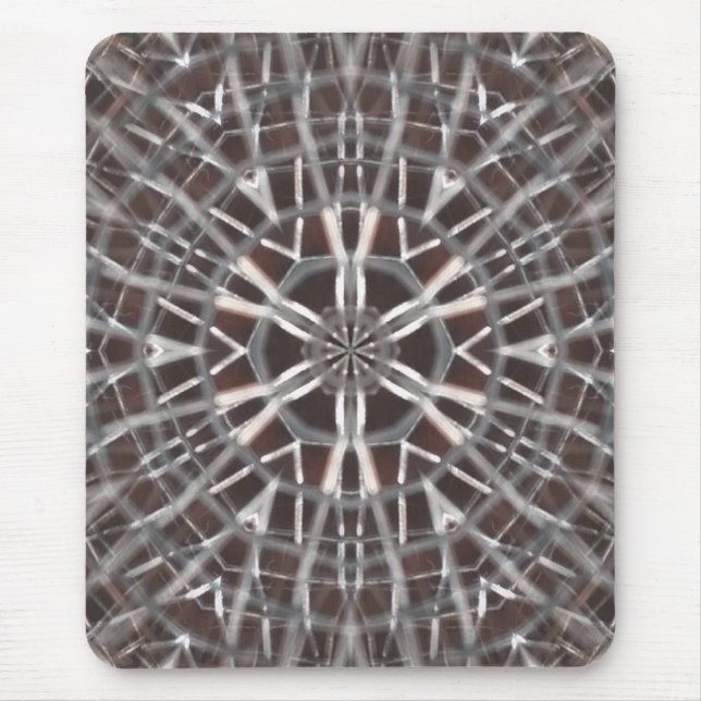 Metallic Metal Mesh Silver Mouse Pad (Front)