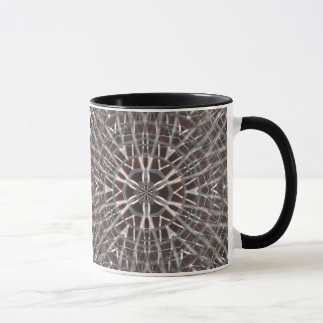Metallic Metal Mesh Silver Mug (Right)