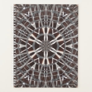 Metallic Metal Mesh Silver Planner