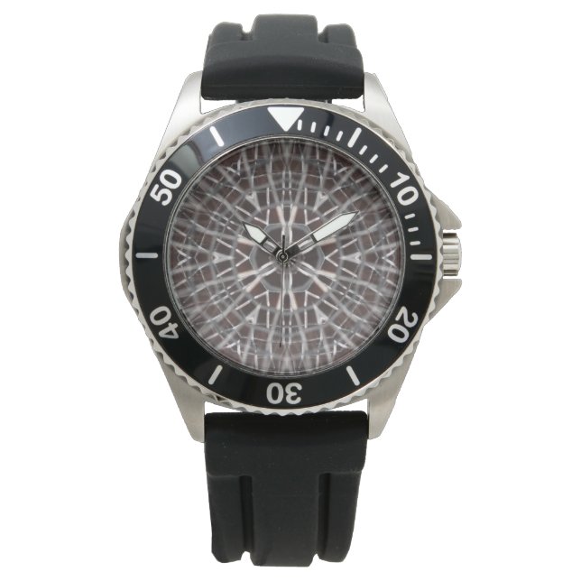 Metallic Metal Mesh Silver Watch (Front)