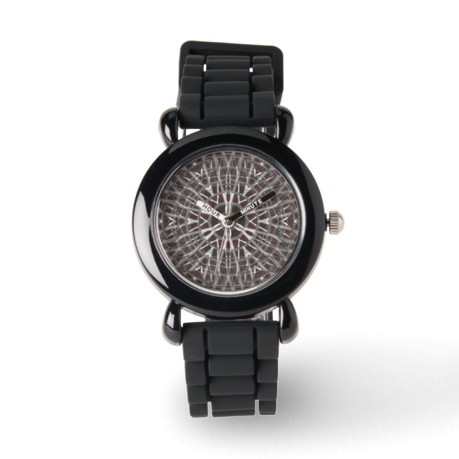 Metallic Metal Mesh Silver Watch (Front)