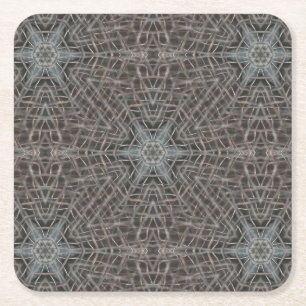 Metallic Metal Mesh Square Paper Coaster