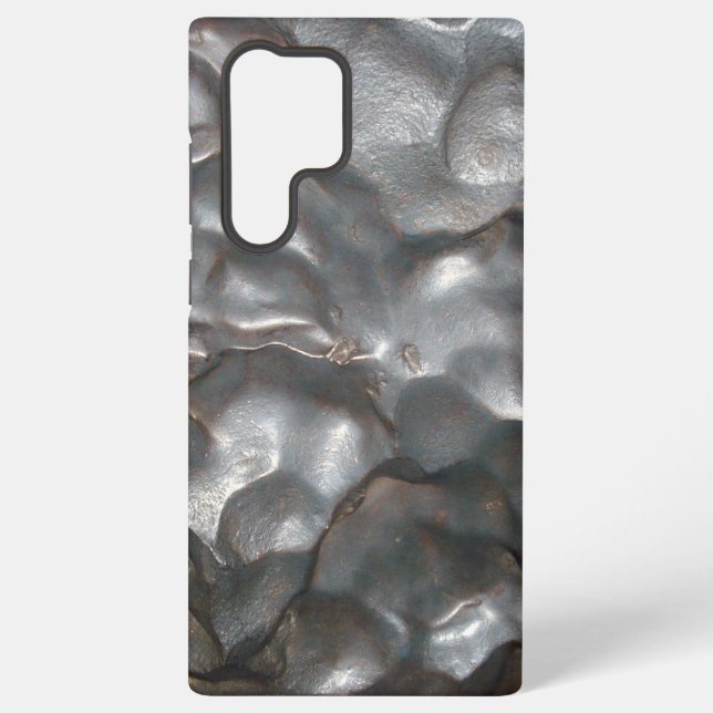 Metallic Meteorite Rock Pattern, Samsung Galaxy S22 Ultra Case (Back)