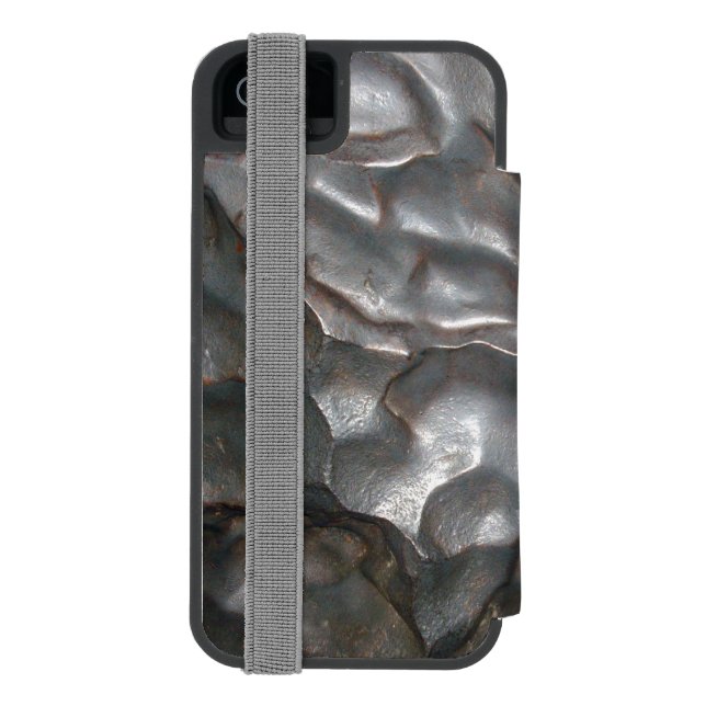Metallic Meteorite Rock Print,    Incipio iPhone Wallet Case (Folio Back)