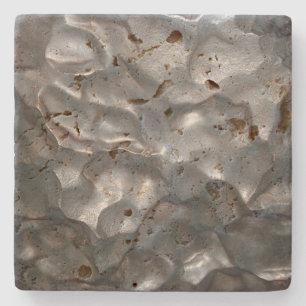 Metallic Meteorite Rock,  Stone Coaster