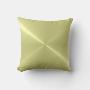 Metallic Mint Green Stainless Steel Metal Look Cushion