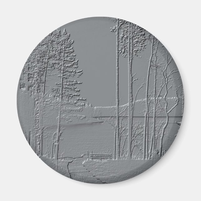 "Metallic" nature magnet (Front)
