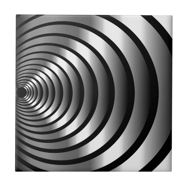 Metallic optical illusion tile (Front)