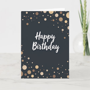 Metallic Orb Birthday Card