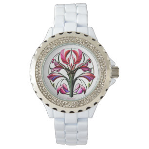 Metallic Orchid: A Pink and Yellow Extravaganza Watch