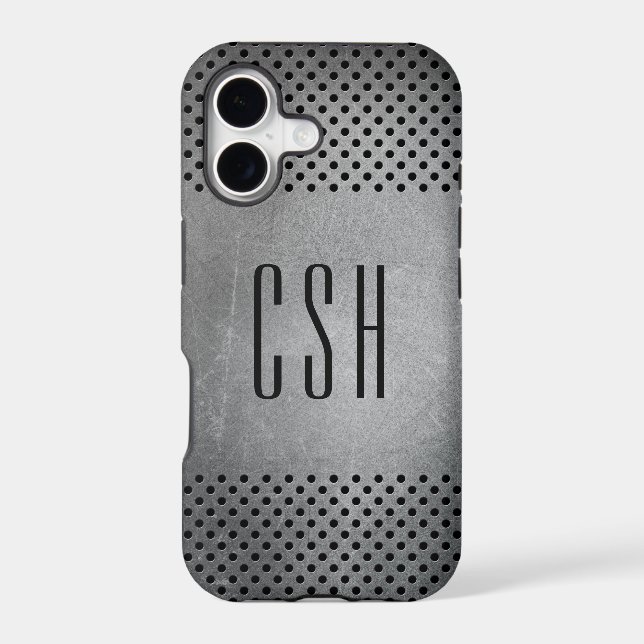 Metallic Pattern custom monogram phone cases (Back)