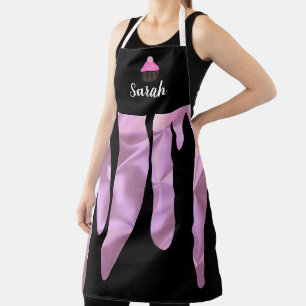 Metallic Pink Bakery Cupcake Apron