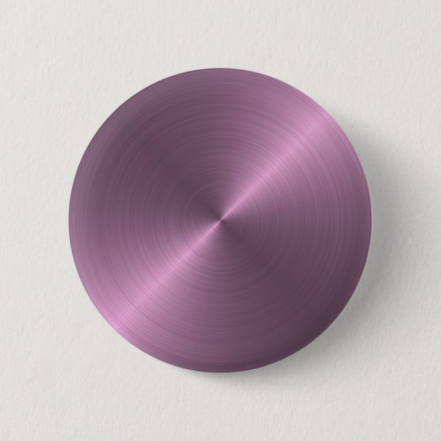 Metallic Purple 6 Cm Round Badge (Front)