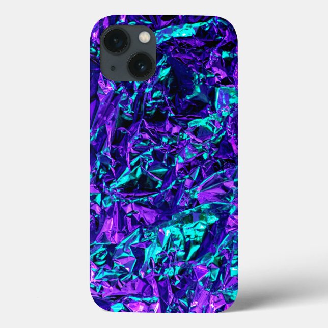 Metallic Purple and Teal Case-Mate iPhone Case (Back)
