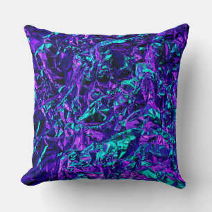 Metallic Purple and Teal Cushion