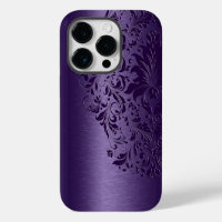 Metallic Purple Brushed Aluminium Purple Lace