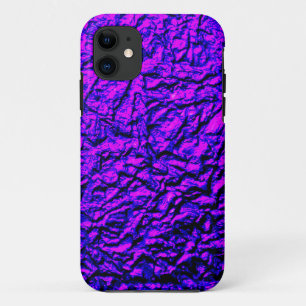 Metallic Purple, Pink and Blue Wrinkled iPhone 11 Case