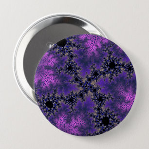 Metallic Purple Speckle 10 Cm Round Badge
