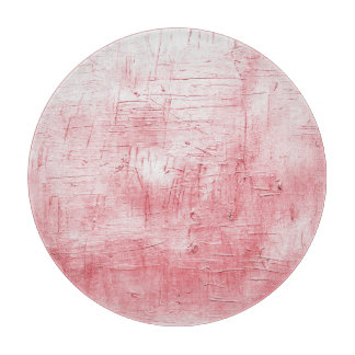 Metallic Red Canvas: Brushstroke Elegance. Cutting Board