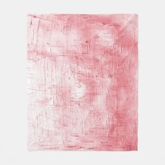 Metallic Red Canvas: Brushstroke Elegance. Fleece Blanket