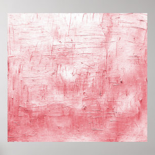 Metallic Red Canvas: Brushstroke Elegance. Poster
