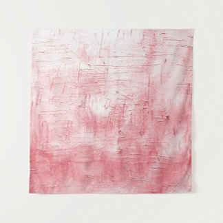 Metallic Red Canvas: Brushstroke Elegance. Tapestry