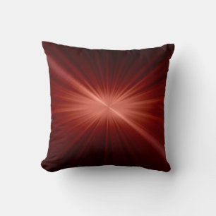 Metallic Red Stainless Steel Metal Look Cushion