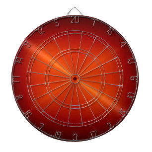 Metallic Red Stainless Steel Metal Look Dartboard