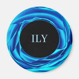 Metallic Rose Blue Magnet