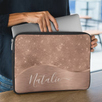Metallic Rose Gold Glitter Personalised