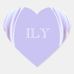 Metallic Rose Heart Sticker