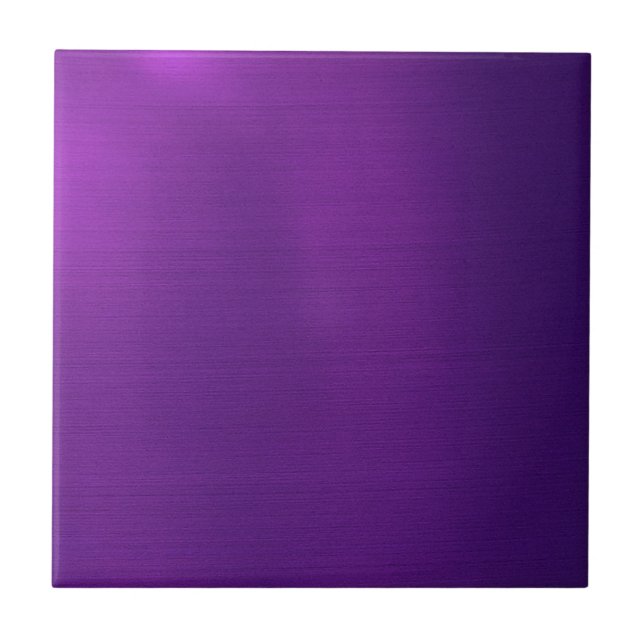 Metallic Royal Purple Ceramic Tile (Front)