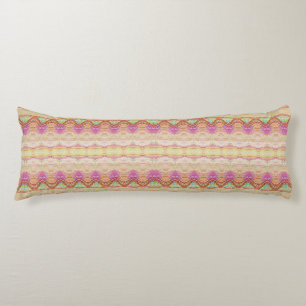 Metallic Sheen Henna Art Iris Body Pillow