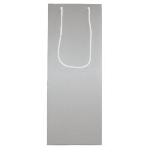 Metallic Silver Bells Wine Gift Bag