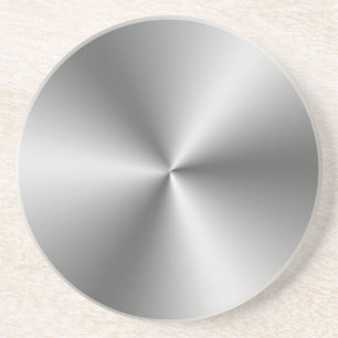 Metallic Silver Coaster