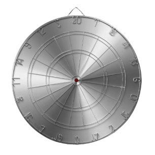 Metallic Silver Dartboard