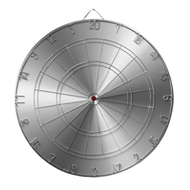 Metallic Silver Dartboard (Front)