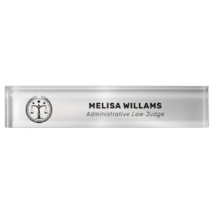 Metallic Silver Look and Black Nameplate