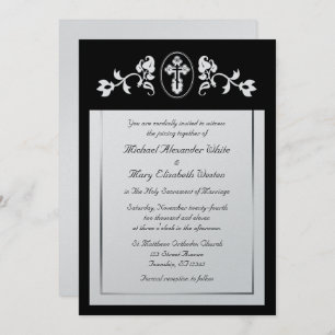 Metallic Silver - Orthodox Wedding Invitations