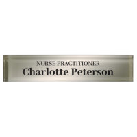 Metallic Silver Personalised Doctor Nurse