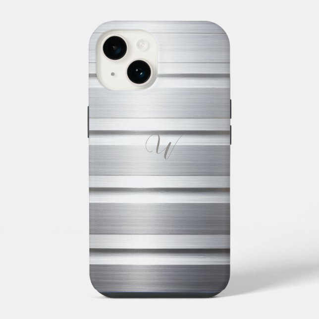 Metallic Silver Phone Case (Back)