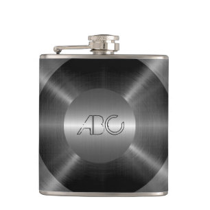 Metallic Silver Stainless Steel Metal 4 Hip Flask