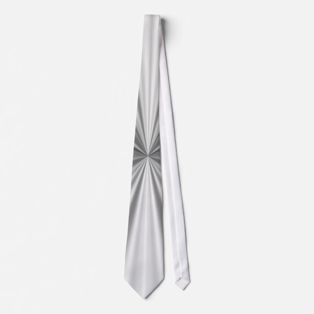 Metallic silver tie (Front)